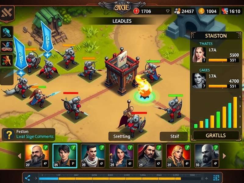 Saffron Siege Commanders gameplay screenshot showing strategic battle